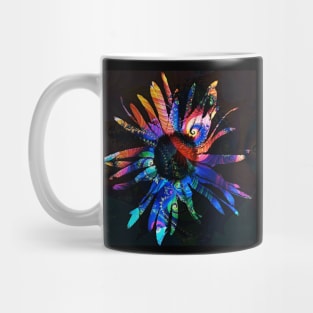 Abstract Rainbow Daisy Mug